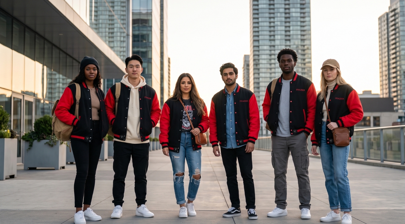 Cotton Fleece Varsity Jackets For Unisex