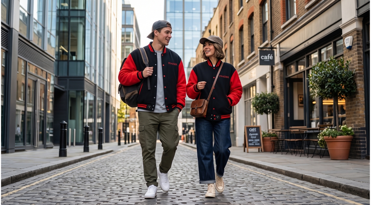 Cotton Fleece Varsity Jackets For Unisex