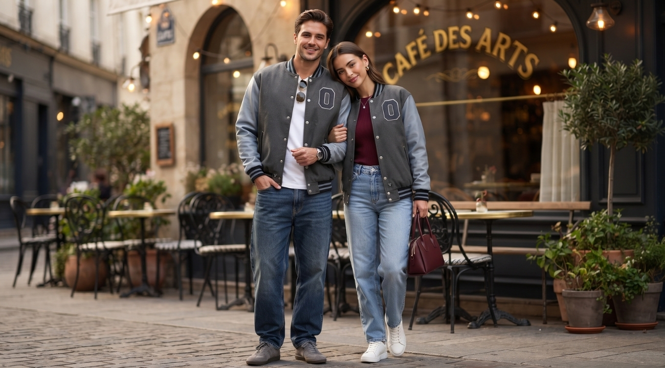 Custom Design Varsity Jackets for Couples