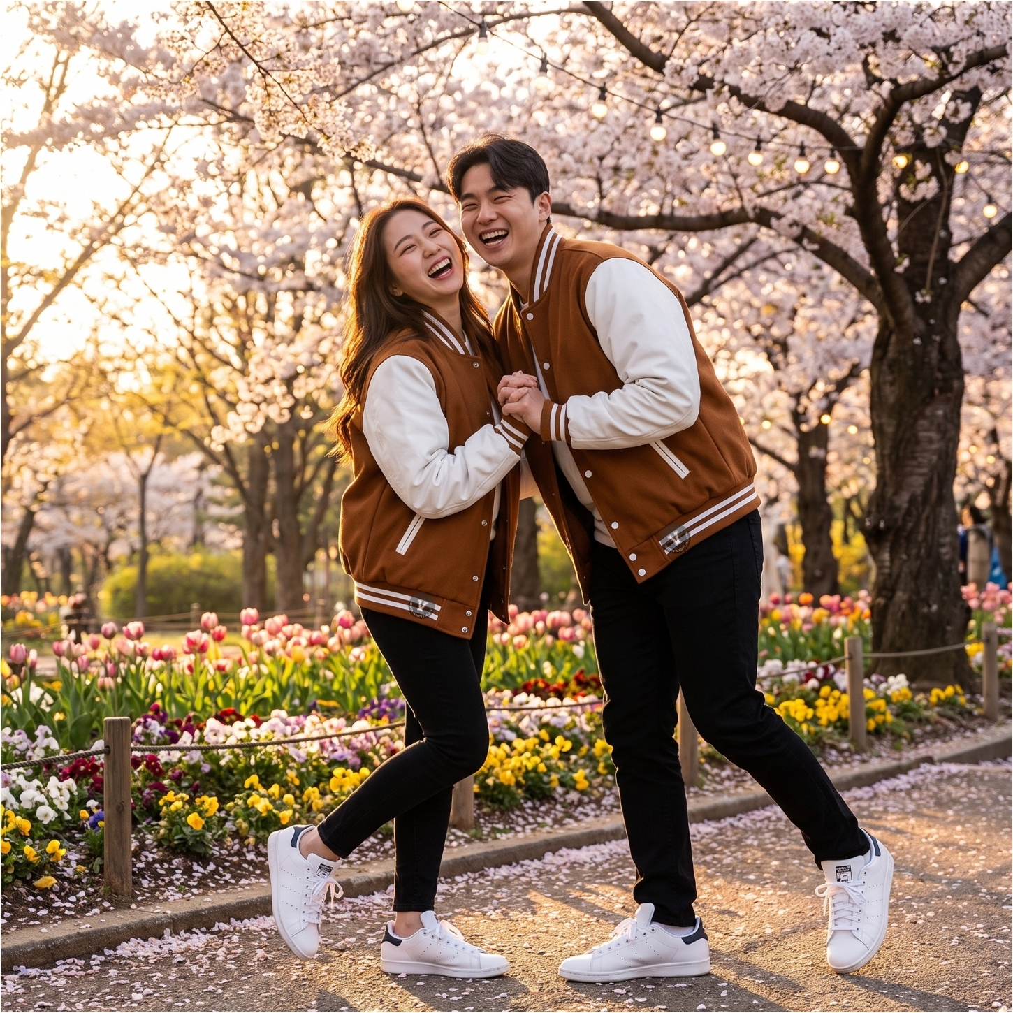 Varsity Jackets With Adidas Sneakers