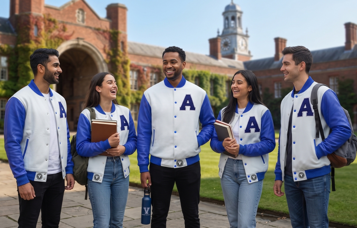 Cropped Varsity Jacket Premium