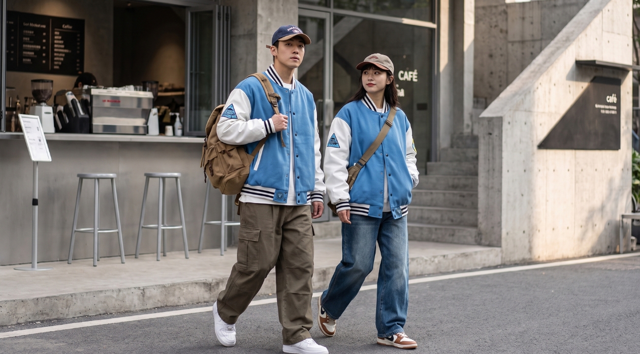 Varsity Jackets Wool Body Leather Sleeve