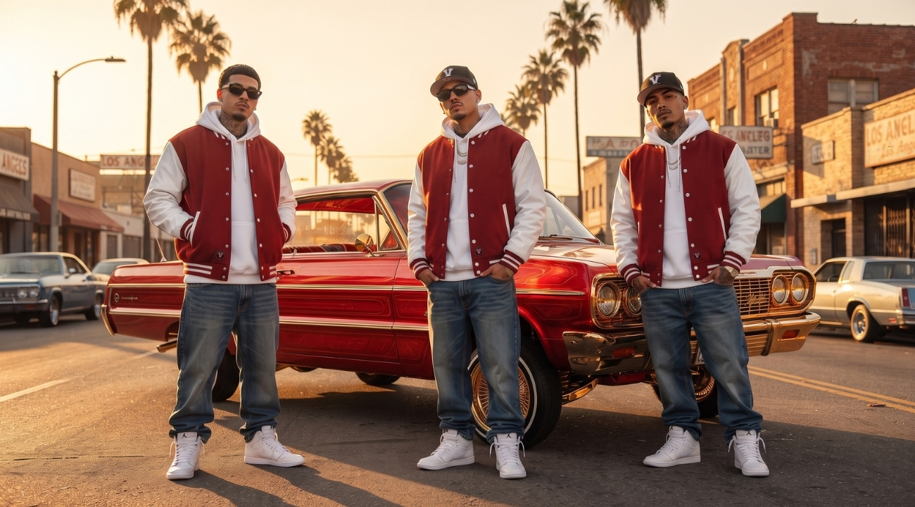 Varsity Jackets in Los Angeles Hip Hop Outfits