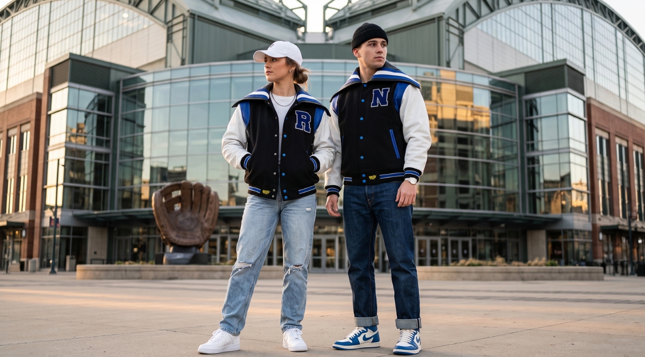 Wool And Leather Baseball Jackets Custom Made: A Complete Guide to Personalized Style A baseball jacket can be much more than a casual outer layer. It can showcase team spirit, celebrate a major achievement, represent a school, promote a business, or simply become a signature part of your wardrobe. Wool And Leather Baseball Jackets Custom Made are especially popular because they combine a classic athletic silhouette with premium-looking materials and almost unlimited personalization possibilities. The combination of a wool body and leather sleeves creates a distinctive varsity-inspired appearance. Wool gives the jacket a traditional, structured feel, while leather sleeves add contrast, character, and a polished finish. Once you introduce custom colors, embroidery, patches, names, numbers, or logos, the result becomes a jacket designed specifically around your identity. Whether you need one personalized jacket, matching jackets for a sports team, graduation apparel for students, or branded jackets for a company, customization allows you to create something more meaningful than a standard off-the-rack garment. What Are Wool And Leather Baseball Jackets Custom Made? Wool And Leather Baseball Jackets Custom Made are personalized baseball or varsity-style jackets produced according to the customer's preferred design. Instead of selecting a completely pre-designed jacket, you can choose important visual elements and add details that reflect your team, organization, school, business, or personal taste. Depending on the available design options, customization may include: Wool body colors Leather sleeve colors Striped or solid ribbing Front and back embroidery Team logos School names and initials Player names Player numbers Chenille letters Decorative patches Mascots Graduation years Championship details Company logos Personalized artwork This flexibility makes the jackets suitable for a wide range of customers. A baseball team may create matching jackets featuring its colors and mascot. A graduating class can add school branding and the graduation year. A business can incorporate its corporate identity, while an individual can create a jacket based entirely on personal preferences. Why Choose Wool And Leather Baseball Jackets? The appeal of this jacket style comes from the combination of classic design, contrasting materials, and personalization. Classic Varsity-Inspired Appearance Baseball and varsity jackets have remained popular because their basic silhouette is easy to recognize and style. The ribbed collar, cuffs, waistband, snap-front design, and contrasting sleeves create a sporty look that works across different generations. Adding custom artwork gives the traditional silhouette a modern and personal touch. Distinctive Material Contrast Wool and leather have naturally different textures. The soft, textured appearance of wool contrasts with the smoother surface of leather, creating visual depth. Even a simple two-color design can look striking because the materials themselves provide contrast. Extensive Customization A custom jacket gives you more control than a standard retail product. You can coordinate colors, select meaningful artwork, and personalize specific areas. The front can carry a small emblem or initials, while the back can feature a larger team name, logo, or design. Versatile Everyday Fashion Although these jackets have strong athletic roots, they can easily become part of an everyday wardrobe. Wear one with jeans and sneakers for a relaxed appearance, or pair it with casual trousers and boots for a slightly more refined outfit. Important Jacket Components to Plan Before creating your design, understand how each part contributes to the overall appearance. Wool Body The wool body usually covers the largest portion of the jacket, making its color one of the most important design decisions. Classic options such as black, navy, charcoal, burgundy, and forest green can create a traditional appearance. Lighter shades can produce a more contemporary style. If the jacket represents a school or team, using official colors is an easy way to strengthen its identity. Leather Sleeves The sleeves create the main contrast with the wool body. You can choose a bold contrasting color for a traditional sports-inspired appearance or select a similar shade for a more understated design. Popular combinations include: Black with white Navy with cream Burgundy with white Black with red Gray with black Forest green with cream Collar, Cuffs, and Waistband Ribbed sections may seem like small details, but they can help connect the different colors throughout the jacket. Striped ribbing provides a traditional varsity feel, while matching solid ribbing can create a cleaner, contemporary appearance. Snap-Button Front The snap-button closure is strongly associated with classic baseball and varsity jackets. It reinforces the traditional silhouette while making the jacket convenient for everyday use. Pockets Functional pockets are useful for carrying small everyday items and keeping your hands warm. When placing embroidery or patches, remember to leave enough space around pocket openings. Customization Ideas for Wool And Leather Baseball Jackets Personalization is what makes a custom jacket different from a standard design. Choose a Strong Color Combination Begin with the main color of the wool body, then select a leather sleeve color that complements it. For team or school jackets, use established colors whenever possible. For personal jackets, consider colors that work naturally with the clothing you already own. A limited palette of two or three main colors often looks more polished than an excessive number of shades. Add Embroidery Embroidery is an effective way to personalize the jacket while maintaining a premium appearance. Potential embroidery ideas include: Team names School initials Player names Numbers Company logos Mascots Personal initials Graduation years Special achievements A small embroidered design on the chest can create a subtle appearance, while large lettering across the back can make the jacket more noticeable. Include Chenille Letters and Patches Chenille letters and patches are closely associated with traditional varsity jackets. They can give your design an authentic collegiate or athletic character. Consider using patches for championships, sports participation, clubs, academic achievements, graduation, or other important milestones. The goal should be meaningful personalization rather than decorating every available space. Personalize Names and Numbers Names and numbers are especially valuable for sports teams. Every member can receive the same jacket design while having an individual name and number. This creates a unified team appearance while preserving personal identity. How to Design Wool And Leather Baseball Jackets Custom Made A structured design process can help you avoid an overcrowded or unbalanced final result. Step 1: Define the Purpose First, decide what the jacket represents. Will it be used for: Baseball Another sports team School activities Graduation A club A company An event Personal fashion Knowing the purpose helps determine the appropriate colors, graphics, and level of personalization. Step 2: Select the Wool Color Choose the primary body color first. Because it occupies a large part of the jacket, it will influence every other design choice. Step 3: Select the Leather Sleeve Color Choose a sleeve color that works with the wool body. A strong contrast creates a more energetic athletic look, while a complementary shade produces a more subtle appearance. Step 4: Plan the Front The front generally works best when it remains organized. Consider using a small logo, letter, initials, or simple emblem. Step 5: Design the Back The back provides a large area for personalization and can serve as the primary visual focal point. Possible ideas include: Team name School name Mascot Large logo Brand name Custom artwork Player information Step 6: Add Sleeve Details Small numbers, patches, initials, or achievement details can be incorporated into the sleeves. Step 7: Proofread Everything Before production, review all spelling, numbers, colors, artwork, positioning, and sizes. This final check is particularly important for group orders. Create Your Custom Jacket With a Design Lab Visualizing a custom jacket before ordering can make the design process much easier. Instead of trying to imagine the finished product, you can organize your ideas around colors, graphics, lettering, and other details. Visit the Design Varsity Jackets Design Lab to begin developing your concept: Design Lab – Create Your Custom Jacket The Design Lab can be especially helpful if you already have a school logo, team identity, business branding, or personal concept that you want to transform into a jacket design. Start with the basic color combination and gradually add the details. This approach makes it easier to see whether each element contributes to the overall design. Custom Wool And Leather Baseball Jackets for Sports Teams Matching jackets can help create a strong visual identity for a sports team. Players can wear their jackets before and after games, during team events, or as everyday casual apparel. A customized sports jacket can include: Team colors Team logo Player name Player number Mascot School name Championship year Achievement patches Although baseball teams are a natural fit for this style, the concept can also work for softball, basketball, football, hockey, cheerleading, and other athletic groups. A consistent design can give the team a unified appearance while allowing each player to personalize their own jacket with an individual name or number. For example, every jacket can feature the same wool body, leather sleeves, logo, and ribbing, while each player receives a unique number. School, Senior, and Graduation Jacket Ideas Custom varsity-style jackets can become meaningful school keepsakes. A school-themed jacket might include: School colors School mascot Student name Graduation year Team achievements Academic accomplishments Club participation Championship information The advantage of customization is that the jacket can represent the individual student's experience rather than simply displaying a school logo. For a minimalist design, use school initials, a small emblem, and the graduation year. For a more traditional varsity appearance, add chenille letters, achievement patches, and additional artwork. Custom Jackets for Businesses and Brands Custom baseball jackets are not limited to schools and sports teams. Businesses can also use them to create recognizable branded apparel. A company jacket may feature: Company logo Brand colors Employee name Department Event name Brand lettering Custom graphics These jackets can be useful for employee apparel, promotional campaigns, corporate events, team-building activities, branded merchandise, and fashion-oriented collections. For business applications, a simple and consistent design is often the strongest choice. Use the company's existing colors and logo style so the jacket feels connected to the overall brand. Bulk Orders for Teams, Schools, and Organizations Ordering several customized jackets requires additional planning. Before submitting a bulk order, organize all the information in advance. Create a list containing: Total jacket quantity Preferred jacket style Wool body color Leather sleeve color Ribbing colors Logo artwork Embroidery details Names Numbers Sizes Special instructions For larger projects, visit the dedicated bulk-order page: Bulk Orders – Custom Jacket Orders Carefully verify every name, number, and size before submitting the final order. A detailed checklist can prevent simple errors from becoming production problems. Tips for Creating a Professional Custom Jacket A polished jacket design is usually the result of thoughtful decisions rather than excessive decoration. Keep the Color Palette Focused Two or three main colors can create a stronger visual identity than a design containing many unrelated shades. Choose One Main Focal Point Decide what viewers should notice first. It could be the team logo, school name, mascot, or another important graphic. Make Text Easy to Read Names, numbers, and important wording need enough contrast and appropriate sizing to remain visible. Use Empty Space Strategically Leaving some areas undecorated can actually improve the overall design. Empty space gives the main elements room to stand out. Prioritize Meaningful Details Every patch, logo, name, and date should ideally have a reason for being included. Meaningful customization makes the jacket more memorable. Creative Ideas for Custom Baseball Jackets If you need inspiration, consider one of these design directions. Traditional Varsity Use a classic wool body, contrasting leather sleeves, striped ribbing, a large chenille letter, and a smaller chest emblem. Baseball Team Place the team logo on the front, team name across the back, and individual player numbers on the sleeves. Minimalist Choose two neutral colors and add subtle initials or a small embroidered logo. Championship Combine the team's identity with a championship year and selected achievement patches. Graduation Use school colors, mascot, student name, graduation year, and selected accomplishments. Corporate Use company colors, a clean logo, and minimal additional artwork for a professional appearance. Choosing the Right Size Even the best jacket design will not feel right if the size is incorrect. Before ordering, review the supplier's measurement chart and compare it with a jacket that already fits you comfortably. Pay attention to: Chest measurement Shoulder width Sleeve length Overall length Waist area Room for layering If you plan to wear a sweatshirt underneath, consider additional space when selecting your size. For team orders, collect everyone's measurements or sizes carefully and verify the final list before production. Caring for Wool And Leather Baseball Jackets Proper care can help preserve both the appearance and construction of a custom jacket. Keep It Away From Excess Moisture If the jacket becomes wet or damp, allow it to dry naturally according to its care instructions. Avoid excessive direct heat. Store It on a Suitable Hanger A quality hanger can help the jacket maintain its shape during storage. Follow Leather-Care Instructions Leather may require specialized cleaning or conditioning depending on its finish and construction. Always follow the manufacturer's recommendations. Protect Decorative Details Embroidery, chenille, and patches can require careful handling. Avoid harsh cleaning methods that may damage these elements. Consider Professional Cleaning If the jacket requires extensive cleaning, professional care may be preferable depending on the garment's material and care label. Shop Custom Varsity Jackets Online Once your design concept is ready, explore available varsity jacket styles and customization possibilities. Shop Now – Varsity Jackets For additional information about available services and jacket options, visit the main website: Design Varsity Jackets – Home Page Common Mistakes to Avoid A few simple precautions can improve your ordering experience. Avoid Too Many Colors An excessive number of colors can make the design appear inconsistent. Don't Make Important Text Too Small Team names, player numbers, and other essential details should remain clearly visible. Don't Overload the Jacket With Patches A few meaningful patches can have more impact than a jacket covered from top to bottom. Don't Forget the Back The back is one of the largest customization areas, making it ideal for team names, school names, mascots, and large graphics. Proofread Names and Numbers Personalized orders require careful proofreading. Double-check every spelling and number before approving the design. Confirm Measurements Your normal clothing size may differ from the measurements used for custom outerwear. Always review the available sizing information. Use Clear Artwork High-quality logos and graphics can help produce cleaner embroidery and patches. Frequently Asked Questions What are Wool And Leather Baseball Jackets Custom Made? They are personalized baseball-style jackets that combine a wool body with leather sleeves. Customers can customize colors, logos, embroidery, patches, names, numbers, and other design elements. Can I create my own wool and leather baseball jacket? Yes. You can develop a design based on your preferred colors, graphics, lettering, logos, patches, and personal details. Can I add a baseball team logo? Yes, a team logo can be included when you have authorization to use the artwork and it meets the manufacturer's design requirements. Can player names and numbers be added? Yes. Names and numbers are popular customization choices for sports teams because they allow matching jackets to remain individually identifiable. Are custom jackets suitable for schools? Yes. Schools can personalize jackets with official colors, mascots, logos, student names, graduation years, and achievement details. Can companies order customized jackets? Yes. Businesses can create jackets featuring company logos, brand colors, employee names, event information, or approved custom artwork. Can I place a bulk jacket order? Yes. Bulk orders can be suitable for schools, teams, organizations, companies, clubs, and events requiring multiple customized jackets. Where can I create my jacket design? You can explore the customization process through the Design Varsity Jackets Design Lab: Open the Design Lab Where can I shop for varsity jackets? You can explore available varsity jacket options through the online store: Shop Varsity Jackets Conclusion Wool And Leather Baseball Jackets Custom Made bring together classic sportswear styling, distinctive materials, and personalized design. The wool body creates the traditional varsity foundation, while leather sleeves add contrast and character. Custom embroidery, patches, colors, names, numbers, and logos can then transform the jacket into something unique. These jackets can work for baseball teams, schools, graduating students, clubs, companies, organizations, and individuals. The right design can represent a shared identity or preserve a meaningful personal achievement. The best results begin with a clear plan. Choose a focused color palette, decide what belongs on the front and back, select meaningful customization, and carefully review every detail before production. A balanced design will generally remain attractive longer than one overloaded with unnecessary elements. Whether you are ordering one personalized jacket or coordinating jackets for an entire organization, the customization process gives you the opportunity to turn a familiar baseball jacket into a memorable piece of clothing. Create Your Custom Jacket Today Ready to turn your idea into a personalized baseball or varsity jacket? Design Lab: Create Your Custom Jacket Bulk Orders: Request a Bulk Order Shop Now: Shop Custom Varsity Jackets Home Page: Visit Design Varsity Jackets Start with your colors, choose your materials, add the details that matter, and create a custom jacket that reflects your team, school, business, achievements, or individual style.