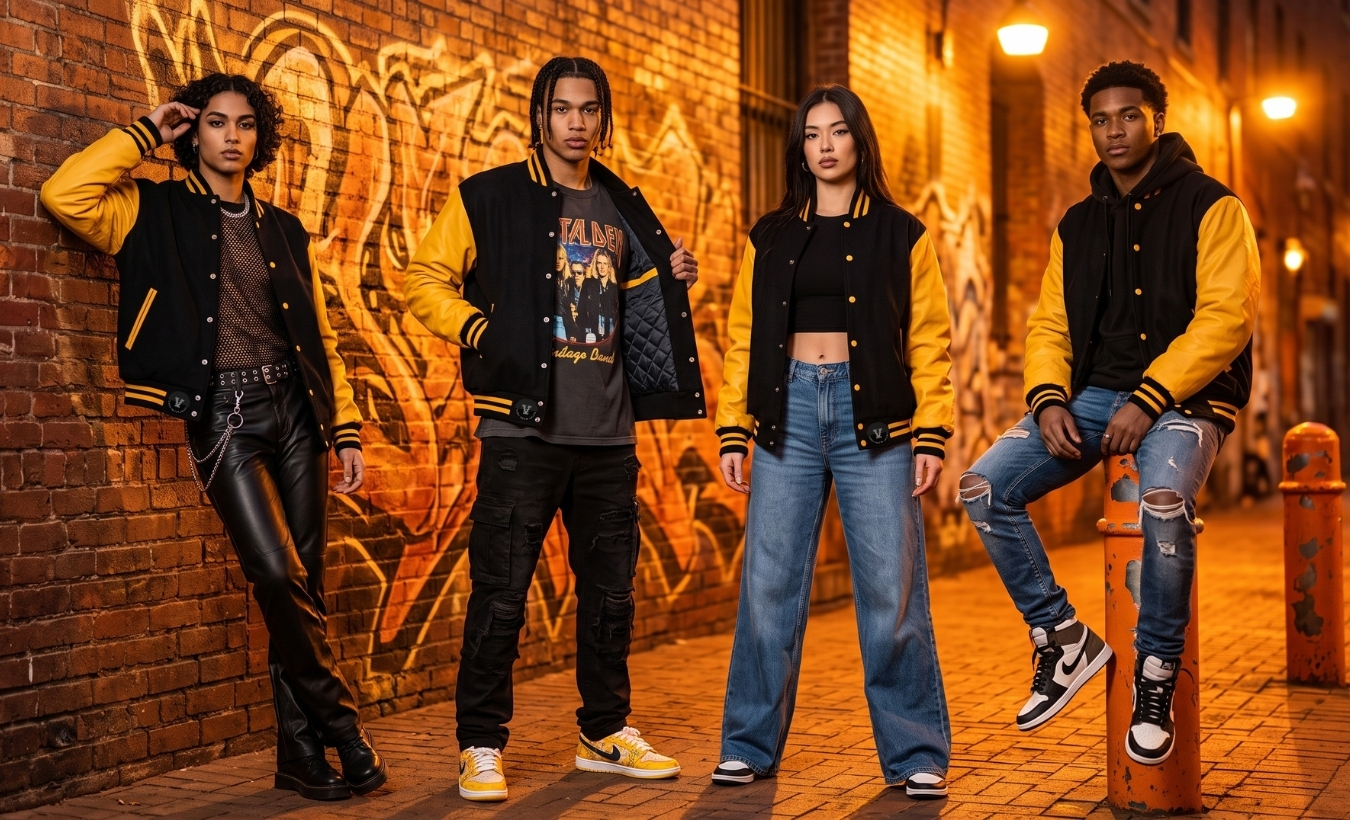 Streetwear Varsity Jackets for Teens